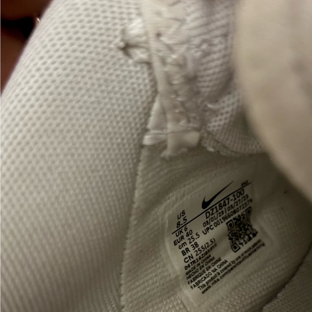 💋Nike Air Force 1 Shadow 8.5 W Retro Shoes Sneaker White Orange DZ1847-100💋 - Picture 5 of 8